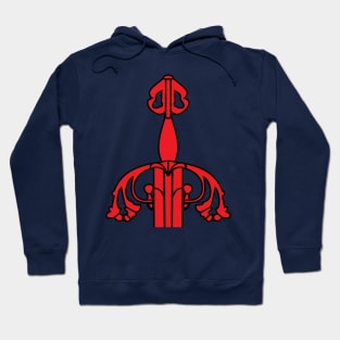 Tizona sword garnish (red) Hoodie